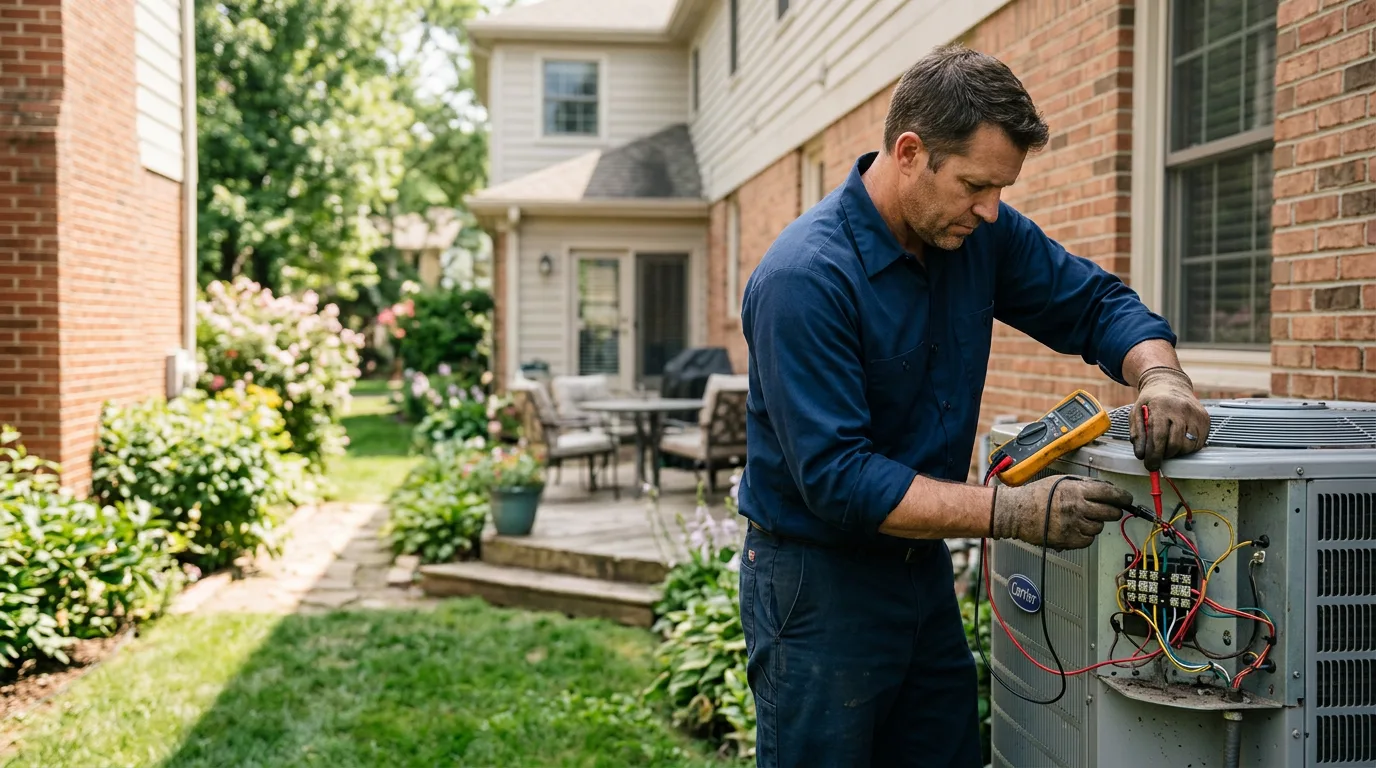 HVAC technician working near Dodson, TX